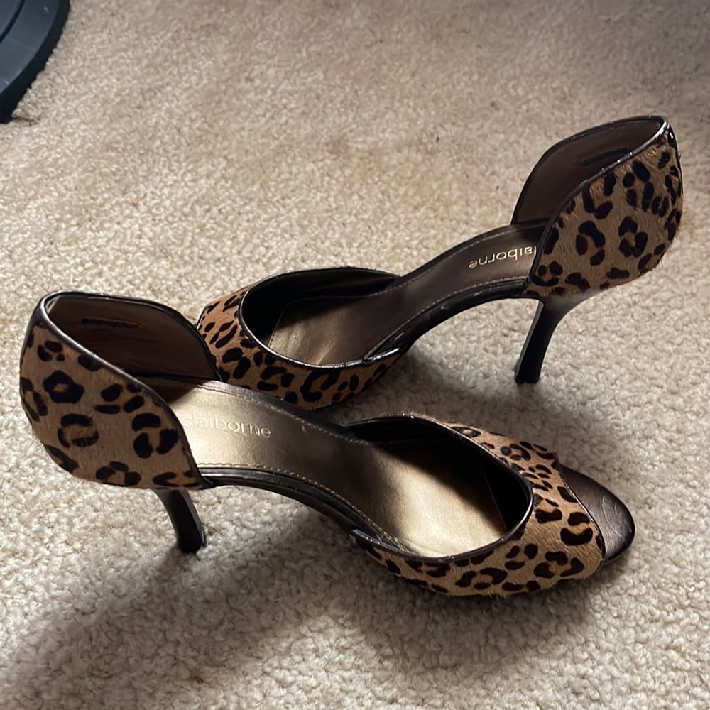 Liz Claiborne Anilo Cheetah Print Heels